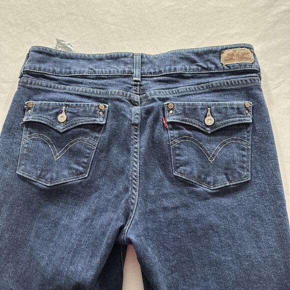 Levi's Medium Wash 526 Slender Boot Cut Jeans 12M 31x32 (32x30) Flap Pockets - Picture 3 of 12